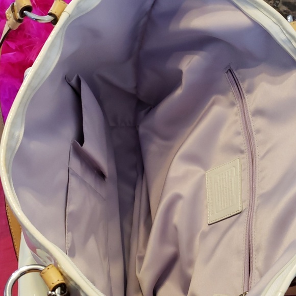 Coach White Patent Tote - Picture 8 of 8